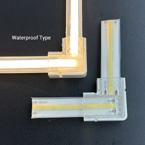 2/3/4Pin L-Shape COB LED Strip Light Corner Connectors, No Dark Area